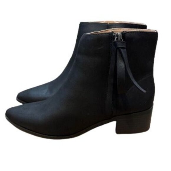 Journee Collection “Sadiya” Faux Suede Pointed Toe Booties in Black – Size 8.5 - Picture 4 of 8